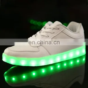 Wholesale Lace up Skull Led Light Shoes Skeleton Led Sneakers Casual 2017 thumbnail-6