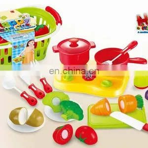 20PCS Plastic Fruit and Vegetable Toys With Cooker,play House Toys thumbnail-1