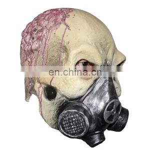 Newest Novelty Items Masquerade Masks Latex Full Face Gas Mask thumbnail-1