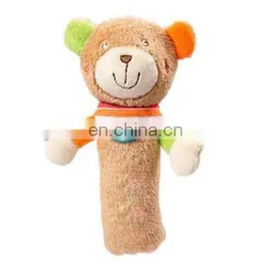 Fashion Design Baby Pratice Toys Plush Teddy Bear Baby Rattle Toys thumbnail-1