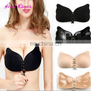 Good Quality Women Silicone Push Up Bra Strapless thumbnail-4