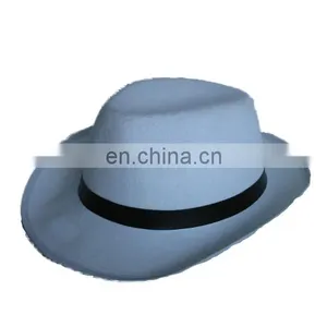 MCH-1501 Party Carnival Funny Cheap White Man Felt Top Hat thumbnail-1