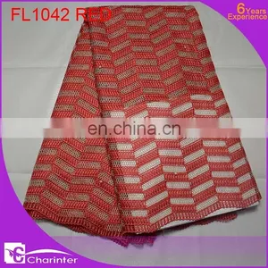 Fashion Embroidery Lace/african Lace Fabric/african Tulle Lace/african French Lace /charinter Lace FL1042 White Color thumbnail-4