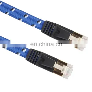 15m Gold Plated CAT-7 10 Gigabit Ethernet Ultra Flat Patch Cable for Modem Router LAN Network thumbnail-2