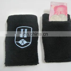 Embroidery Logo Cotton Terry Wristband thumbnail-2