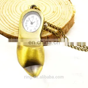 Unique Metal Pocket Watch High-heel Shoe Pocket Watch in Bulk thumbnail-1