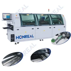 Automatic Lead Free Dip Welding Machine Small Dual Wave Soldering Machine for SMT LED Line thumbnail-3