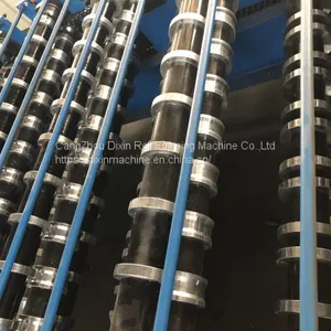 Export to Poland 1080 Trapezoidal Double Layer Roll Forming Machine With Post Guide Cutting thumbnail-5
