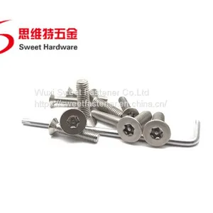 SS304 Stainless Steel Flat Head Pin-in Torx Anti-theft Countersunk Machine Screw thumbnail-3