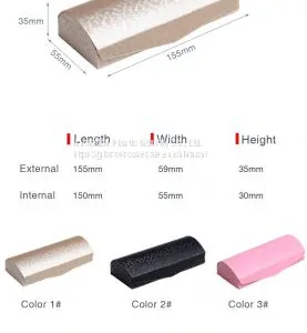 Crush-resistant, Vintage, Fashionable, Artistic Eyewear Case; Elegant Reflective Eyeglass Case thumbnail-3