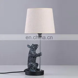 China Wholesale Custom Resin Material Vintage Mouse Table Lamp for Hotel Decor thumbnail-2