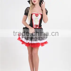 2016 Wholesale Adult Cosplay Sexy Queen of Hearts Costume thumbnail-3