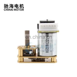 ChiHai Motor CHF-GM1024-N20VA Precision Structure L Shape Flip Speed Reduction With Steel Gearbox Geared Encoder Motor For Robot thumbnail-2