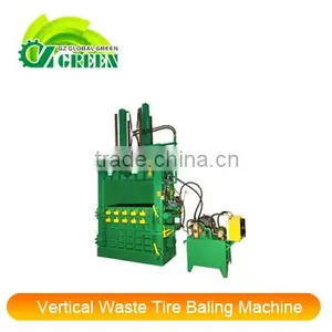 Hydraulic Vertical Waste Tire Baling Machine thumbnail-1