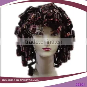 Shoulder Length Fashion Female Tight Curly Braided Style Synthetic Wigs thumbnail-1