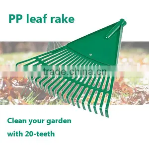 (8-1402) 22 Teech Plastic Material Leaf Collecting Lawn Rake thumbnail-1