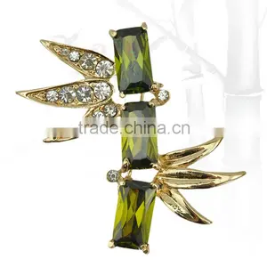 Aristocratic Chinese Style Bamboo Shaped Brooch for Invitations,custom Made Brooches thumbnail-1