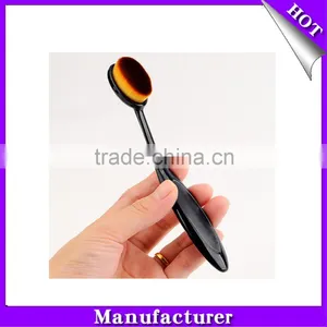 Factory Directly Sale Oval Makeup Brush 10 Piece Brush Set thumbnail-3