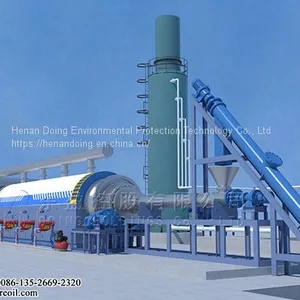Waste Tire Pyrolysis Plant Plastic to Oil Pyrolysis Plant Solid Waste Treatment Recycling Machine thumbnail-4
