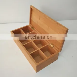 Bamboo Tea Box Storage Premium Durable Kitchen With Lid Bamboo Storage Box Pantry Organizer Home Storage & Organization thumbnail-1