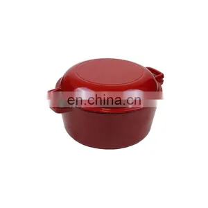 5-QT 2 in 1 Cast Iron Cookware, Double Dutch Oven Casserole Pot thumbnail-1