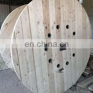 Large Dried Wooden Drum /Wooden Cable Spools /cable Reel thumbnail-4