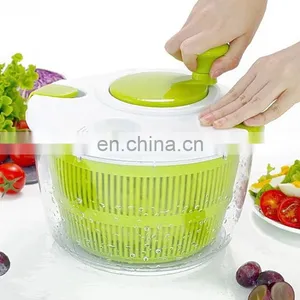 BPA Free Large Easy Use Multi Function Plastic Vegetables Salad Spinner thumbnail-3