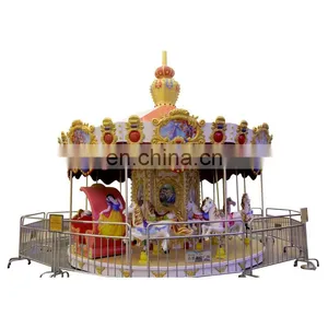 2021 New Fair Ground Amusement Rides Outdoor Playground Equipment Carousel Horses thumbnail-1