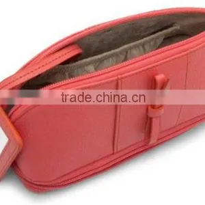 High Quality Soft Leather Cosmetic/Jewelry Case, Coral Faux Leather Jewelry Display Case,jewelry Carry Bag thumbnail-4