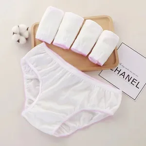 Pregnant Woman Underwear Disposable Pure Cotton Underwear for Pregnant Woman Disposable 100% Cotton Underwear OEM Customized thumbnail-2