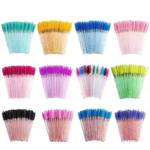 50pcs Cheap Disposable Nylon Mascara Wands and Eyelashes Curler in Portable Cosmetiquera Eyelashes Brush Free Samples thumbnail-1