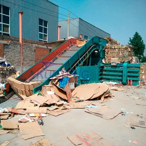 Large Capacity Waste Recycling Machine Waste Clothes Textile Baler Waste Plastic Compression Machine EPC thumbnail-3