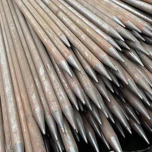 Stock Available Perforated Grouting Piling Steel Tube Injection Grouting Pipe,With Sharp Pointed End for Grouting Work thumbnail-2