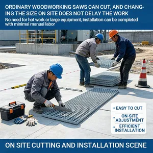 Industrial Platform FRP Grating Heavy Load Fiberglass Grating for Workshop Platform thumbnail-1