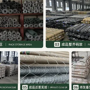 Electro Galvanized Hexagonal Wire Mesh, 1.0mm-3.0mm Wire, 40mm-100mm Opening, 20m Roll, Packed in Bales thumbnail-1