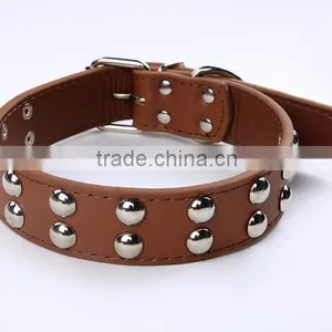 Factory Direct Sale Mushroom Nails Pet Collars Double Row Ornaments Dog Collar thumbnail-1
