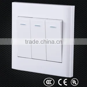Wall Mounted On/off Electronic Switch, Electric Switch and Socket, Three Gang One Way Switch Quality Choice thumbnail-2
