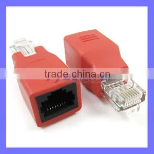 Red Color Housing Ethernet High Speed RJ45 Connector thumbnail-1