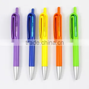 Wholesale Hot Selling Top Quality Customized Logo Colorful Refillable Click Stationery Pen thumbnail-2