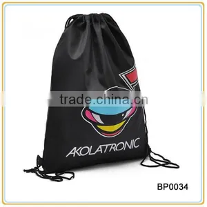 Custom Logo Printed Drawstring Bag thumbnail-1