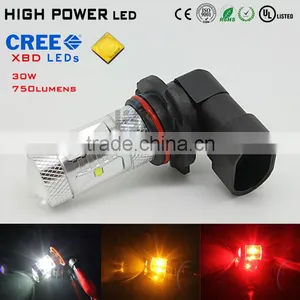 High Quality 30w Motorcycle Fog Lights Led Bulb Lights Multicolor H1 H7 9005 9006 Yellow Led Fog Light thumbnail-2