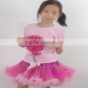 Red Flower Girl Pettiskirt Set Polka Dot Bloom Kids Outfits Mickey Spot Child Tutus Suit thumbnail-5
