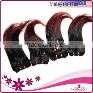 Stock!!!Fashion Ombre Colored Two Color Malaysian Remy Hair thumbnail-1