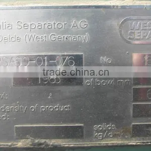 Used Second-hand Westfalia Disc Separator RSA60 thumbnail-6