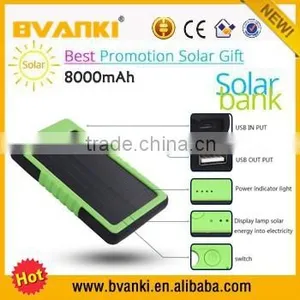 New Products Portable 8000mAh Solar Power Bank External Battery Mobile Charger For IPhone HTC thumbnail-5