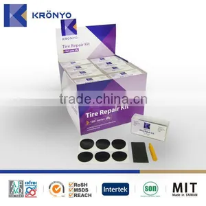 KRONYO Folding Bicycle Tyre Repair Equipment Glueless Tire Patch thumbnail-1