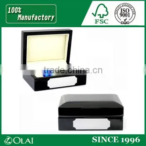 Elegant Glossy Wood Cufflink Gift Box thumbnail-1