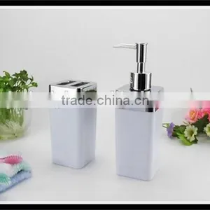 5 Pieces Bathroom Accessories Sets Tumbler Toothbrush Holder Dispenser Bath Decoration Bathroom Sets thumbnail-2
