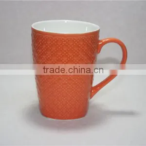 12oz Glazed Ceramic Sublimation Mug Coffee Cup With Square Bottom thumbnail-2