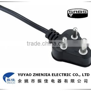 SABS South Africa Power Plug 3 Round Pin / South Africa Power Plug thumbnail-1